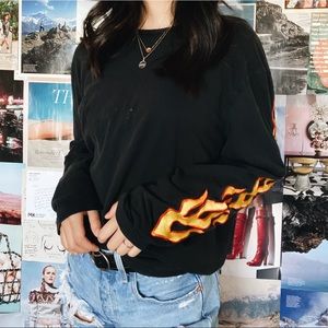 pacsun long sleeve flame tee!